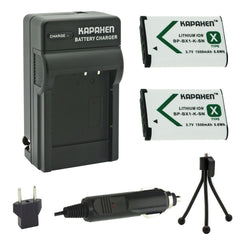 Kapaxen™ Two NP-BX1 Batteries & Charger Kit for Sony Cameras and Camcorders